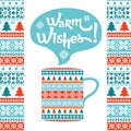 Warm wishes winter background