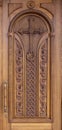 Warm wooden door with crosses Royalty Free Stock Photo