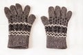 Warm wool mittens Royalty Free Stock Photo