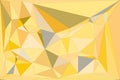 Warm yellow and gold abstract geometric background with subtle grey accents creating a low poly triangular pattern Royalty Free Stock Photo