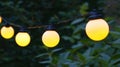 Warm yellow and green bokeh lights create a loopable background design