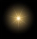 warm yellow light source