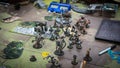 Warmachine Hordes Miniature Game In Progress Royalty Free Stock Photo