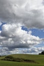 Warmia landscape with clouds Poland Royalty Free Stock Photo