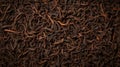 Warming Black Tea Hot Drink Horizontal Background. Royalty Free Stock Photo
