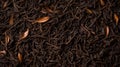 Warming Black Tea Hot Drink Horizontal Background. Royalty Free Stock Photo
