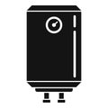 Warming boiler icon, simple style