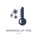 Warming-up time icon. Trendy flat vector Warming-up time icon on