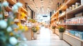 Warmly lit boutique with neatly arranged shelves and decorative plants