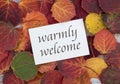 Warmly welcome Royalty Free Stock Photo