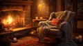 warmth cozy by fire