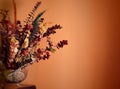 Warmth dry flowers bouquet Royalty Free Stock Photo