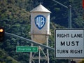 Warner Brothers Tower Signage Royalty Free Stock Photo