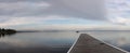 Warners Bay jetty, Lake Macquarie Australia, panorama format