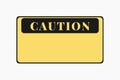Caution sign illustration, Royalty Free Stock Photo
