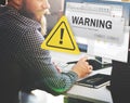 Warning Accident Caution Dangerous Help Concept Royalty Free Stock Photo