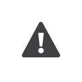 Warning attention icon vector