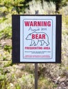 Warning Bear Sign