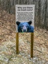 Warning of Bears in Banner Elk, North Carolina
