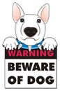 Warning beware of dog