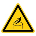 Warning Beware Of Falling From a Height Symbol Sign ,Vector Illustration, Isolate On White Background Label. EPS10