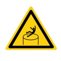 Warning Beware Of Falling From a Height Symbol Sign