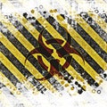 Warning bio hazard sign Royalty Free Stock Photo