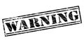 Warning black stamp