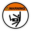 Warning Body Crush Force From Side Symbol Sign, Vector Illustration, Isolate On White Background Label .EPS10