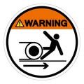 Warning Body in Rollers Symbol Sign, Vector Illustration, Isolate On White Background Label .EPS10