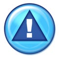 Warning Button Royalty Free Stock Photo