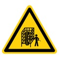 Warning Cage Symbol Sign, Vector Illustration, Isolate On White Background Label. EPS10 Royalty Free Stock Photo