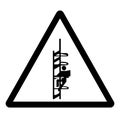 Warning Catwalk Hazard Symbol Sign, Vector Illustration, Isolate On White Background Label .EPS10