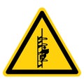 Warning Catwalk HazardS ymbol Sign, Vector Illustration, Isolate On White Background Label .EPS10