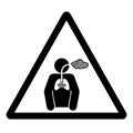Warning Chronic Hazardous Substances Symbol Sign ,Vector Illustration, Isolate On White Background Label. EPS10 Royalty Free Stock Photo