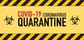 Warning coronavirus quarantine