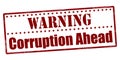 Warning corruption ahead Royalty Free Stock Photo