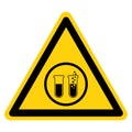 Warning COVID-19 Testing Here Symbol Sign, Vector Illustration, Isolate On White Background Label. EPS10