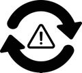 Refresh Error Warning Icon Royalty Free Stock Photo
