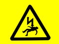 Warning: danger of death sign Royalty Free Stock Photo