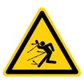 Warning Danger Of Material Spattering Symbol Sign ,Vector Illustration, Isolate On White Background Label. EPS10 Royalty Free Stock Photo