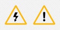 Warning danger sign icon simlpe design. vector Royalty Free Stock Photo