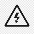 Warning danger sign icon simlpe design. vector Royalty Free Stock Photo