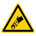 Warning Do Not Extinguish With Water Symbol Sign, Vector Illustration, Isolate On White Background Label .EPS10 Royalty Free Stock Photo