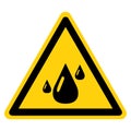 Warning Do Not Let Water And Humidity Touch The Filter Symbol Sign, Vector Illustration, Isolate On White Background Label .EPS10