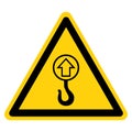 Warning Do Not Lift With Hook-No Lift Point Symbol Sign, Vector Illustration, Isolate On White Background Label .EPS10 Royalty Free Stock Photo