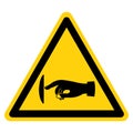 Warning Do Not Touch Symbol Sign, Vector Illustration, Isolate On White Background Label .EPS10 Royalty Free Stock Photo