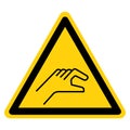 Warning Do Not Touch Symbol Sign, Vector Illustration, Isolate On White Background Label .EPS10 Royalty Free Stock Photo