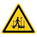 Warning Do Not Use Scaffolding Incomplete Symbol Sign, Vector Illustration, Isolate On White Background Label. EPS10