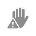 Warning error message vector icon